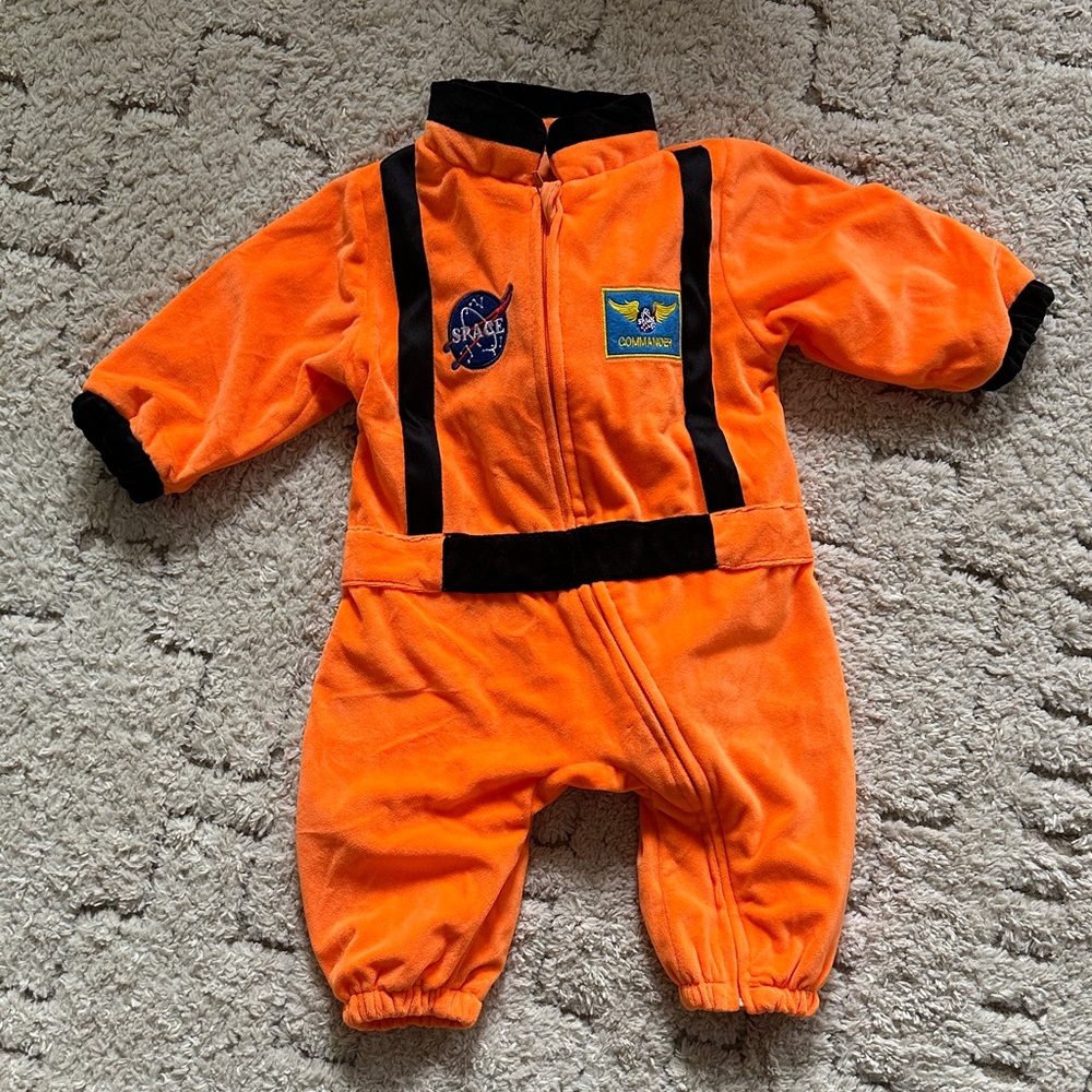 Astronaut Orange Space Commander Kids Costume